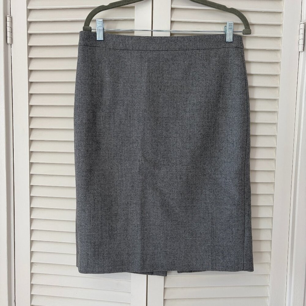 J. Crew Gray Pencil Skirt